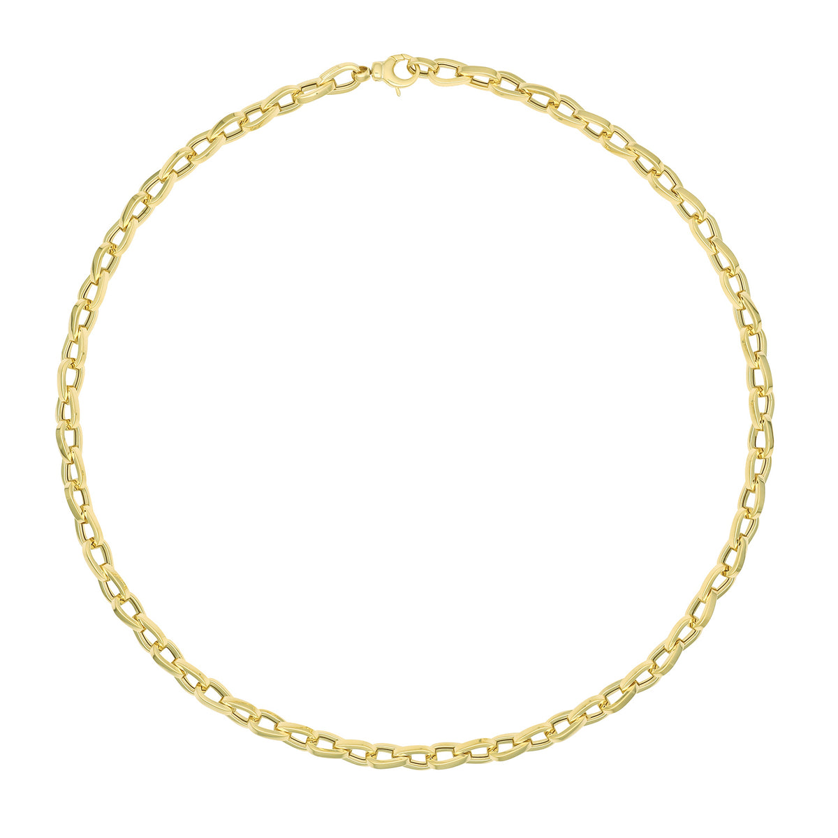 Mwclis Aur Melyn 9ct 18"