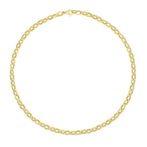 Mwclis Aur Melyn 9ct 18"