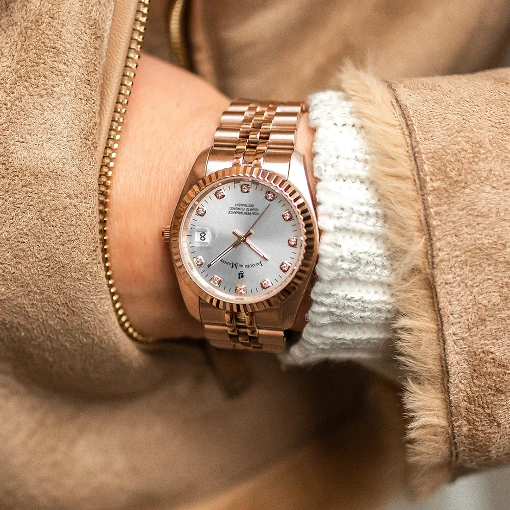 Jacques Du Manoir Inspiration Ladies Watch with Silver Dial NRO.15