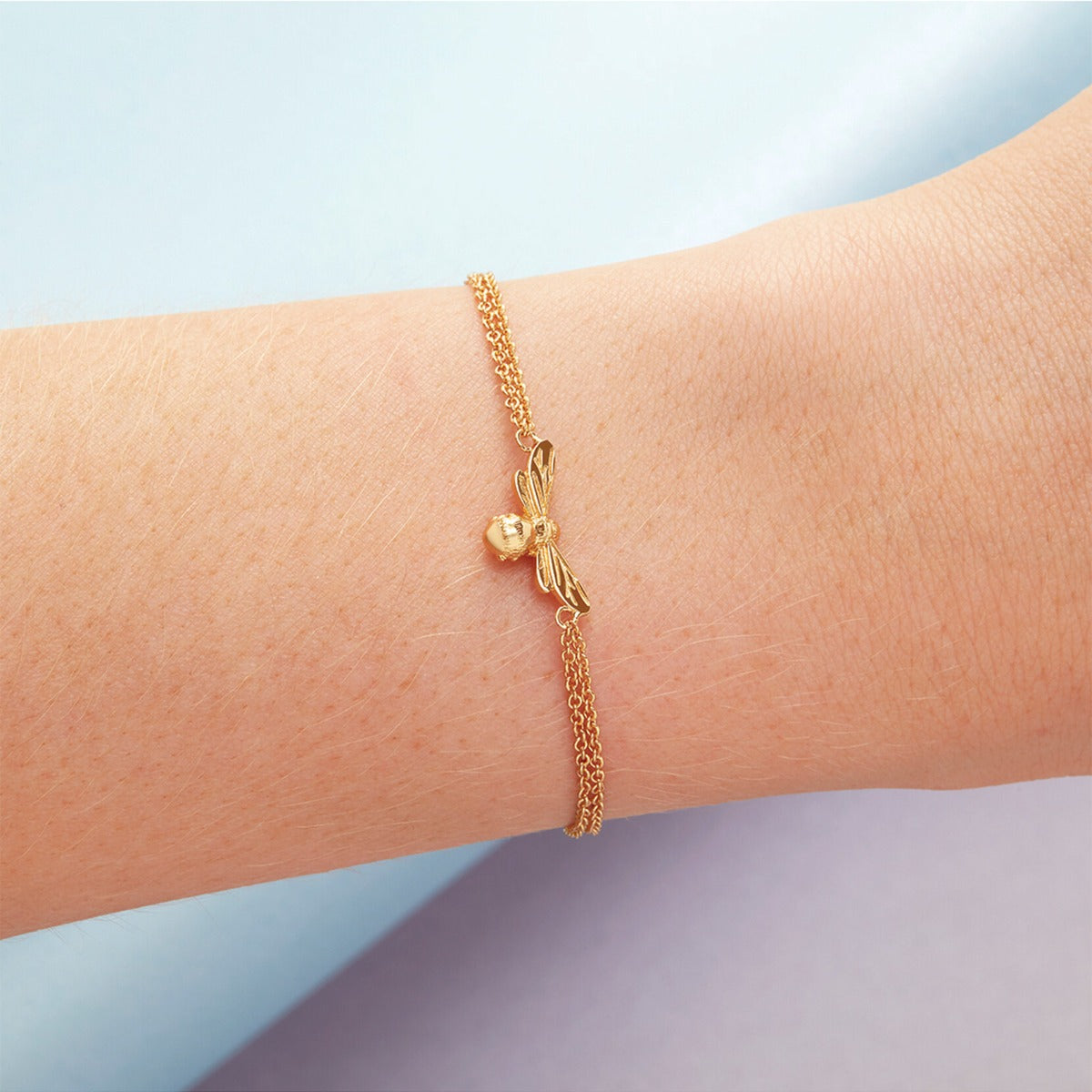 Olivia Burton Lucky Bee Gold Plated Bracelet OBJAMB44N