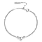 Olivia Burton Lucky Bee Silver Tone Bracelet OBJAMB45N