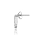Olivia Burton Bejewelled Interlink Silver Tone Drop Stud Earrings OBJCOE220