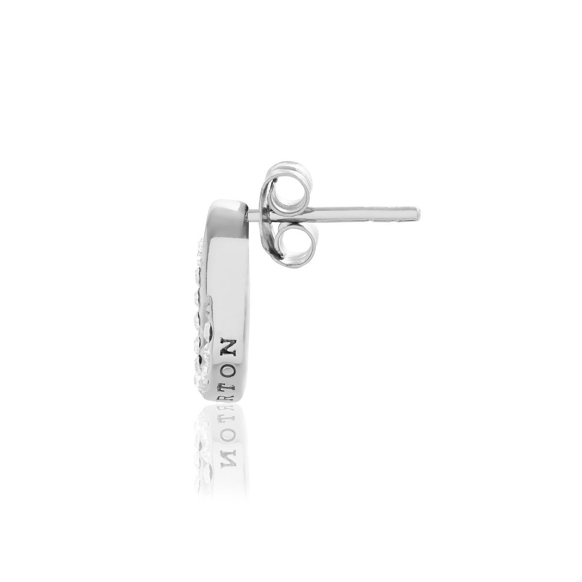 Olivia Burton Bejewelled Interlink Silver Tone Drop Stud Earrings OBJCOE220