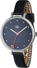Orla Kiely Ladies Watch with Blue Dial and Blue Leather Strap OK2011