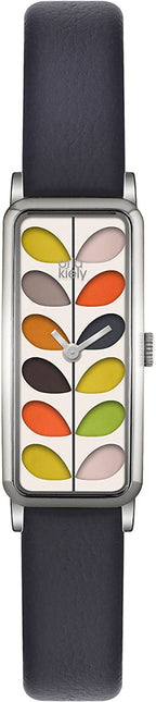 Orla Kiely Ladies Watch with Cream Dial and Blue Leather Strap OK2131