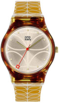 Orla Kiely Ladies Watch with Champagne Dial and Yellow Strap OK2222