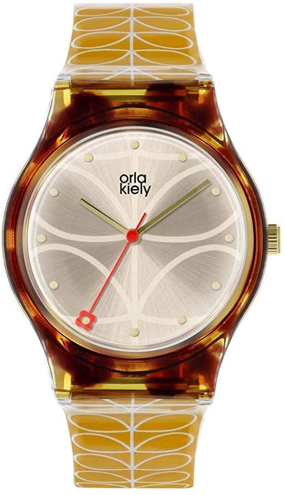 Orla Kiely Ladies Watch with Champagne Dial and Yellow Strap OK2222