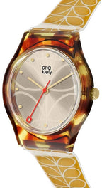 Orla Kiely Ladies Watch with Champagne Dial and Yellow Strap OK2222