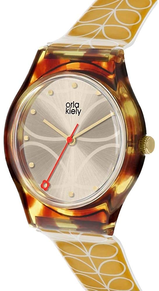 Orla Kiely Ladies Watch with Champagne Dial and Yellow Strap OK2222