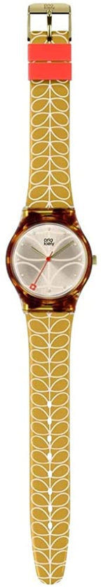 Orla Kiely Ladies Watch with Champagne Dial and Yellow Strap OK2222