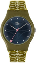 Orla Kiely Ladies Watch with Blue Dial and Green Strap OK2223