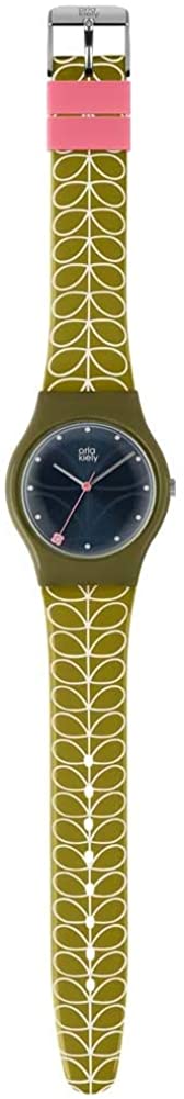 Orla Kiely Ladies Watch with Blue Dial and Green Strap OK2223