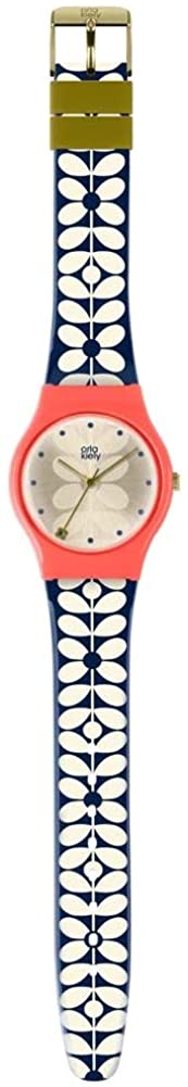 Orla Kiely Ladies Watch with Champagne Dial and Blue Strap OK2230