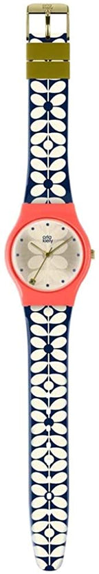 Orla Kiely Ladies Watch with Champagne Dial and Blue Strap OK2230