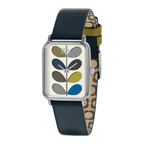 Orla Kiely Ladies Watch with Cream Dial and Blue Leather Strap OK2241