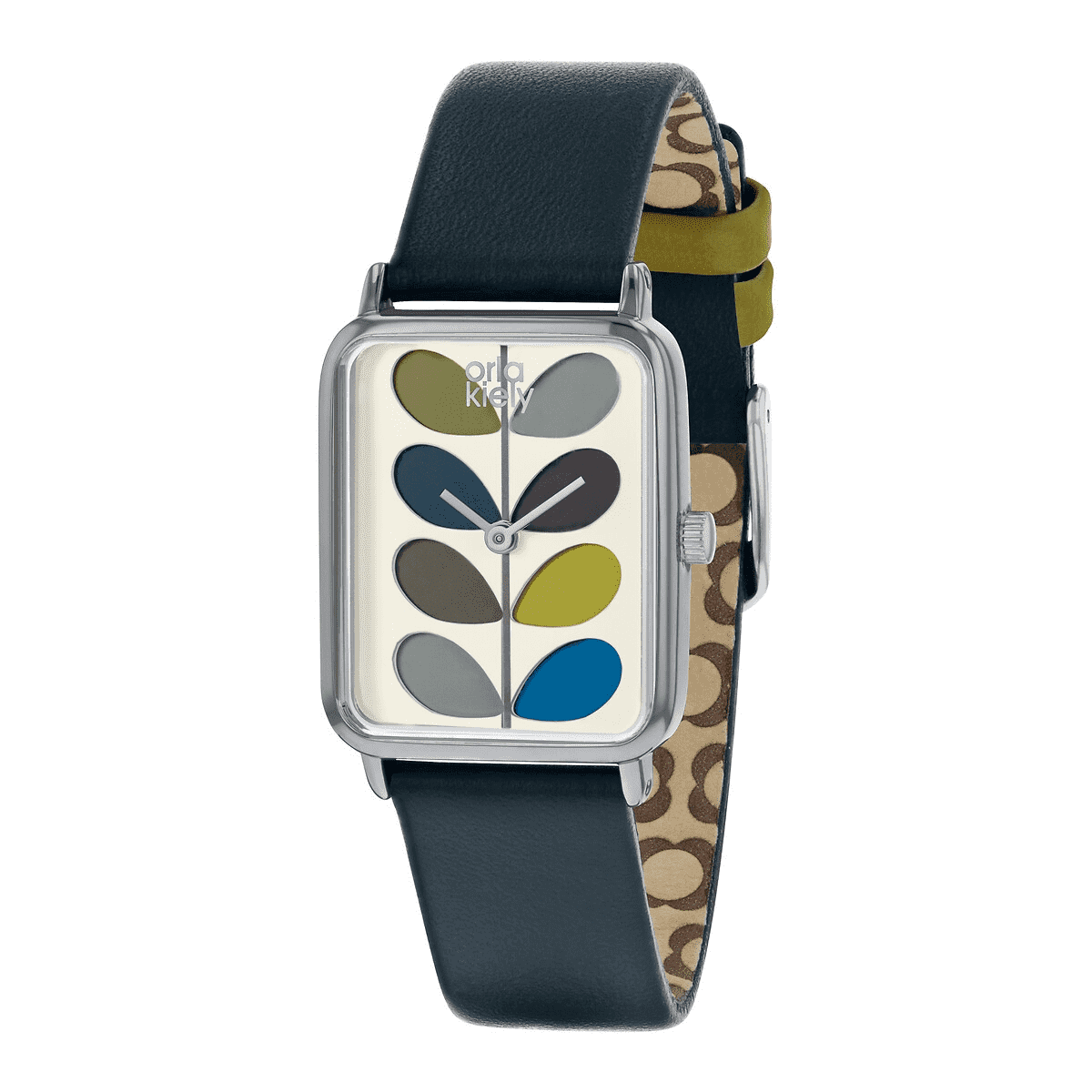 Orla Kiely Ladies Watch with Cream Dial and Blue Leather Strap OK2241