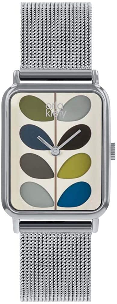 Orla Kiely Ladies Watch with Cream Dial and Stainless Steel Strap OK4083