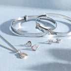 Bangle Ehangu Seren D am Ddiemwnt gyda Diemwnt Go iawn B772