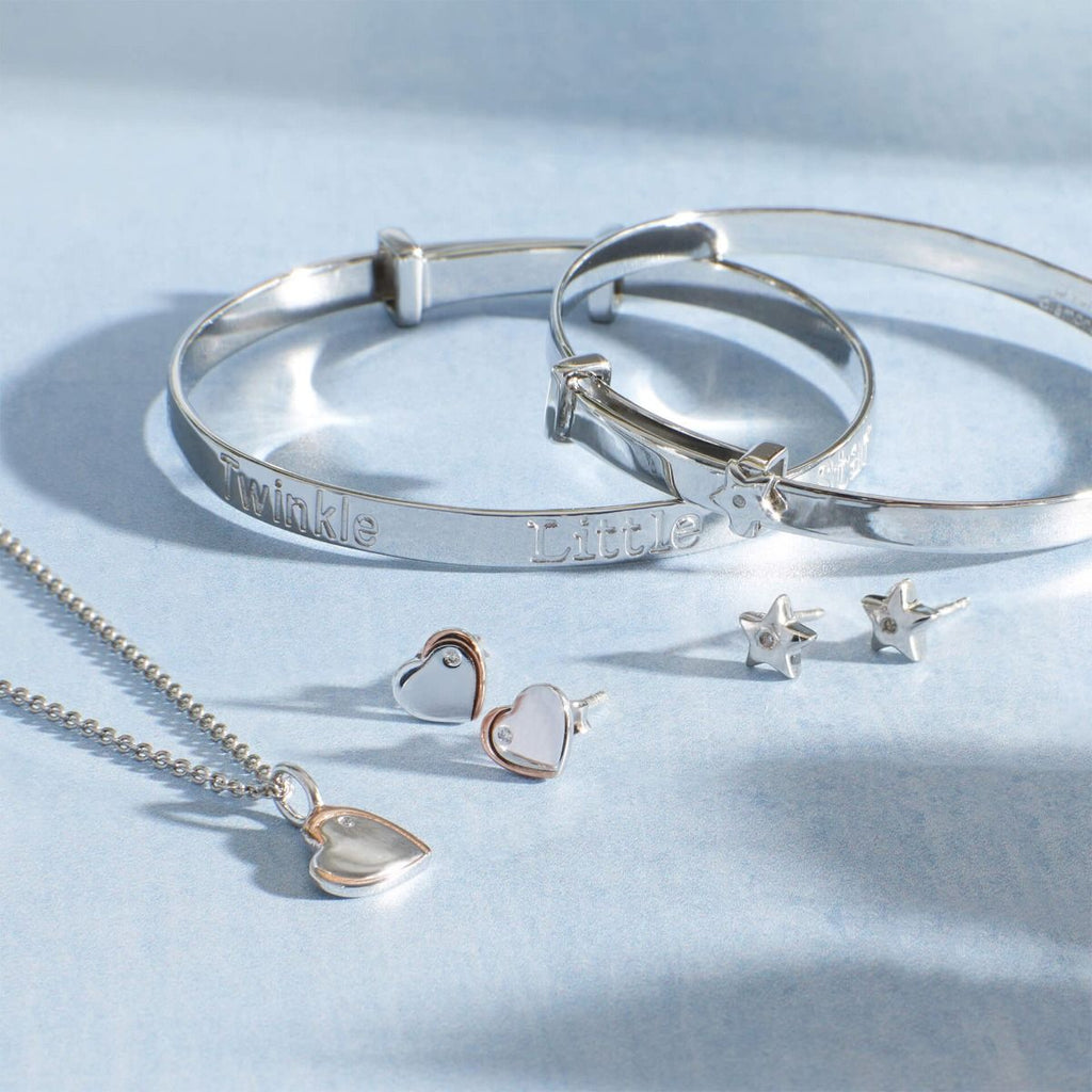 Bangle Ehangu D ar gyfer Diamond Seren Fach Ddisglair gydag Union Ddeimwnt B4322