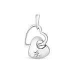 Pendant Diemwnt Aur Gwyn 9ct 0.01CT