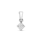 Pendant Diemwnt Aur Gwyn 9ct 0.05CT