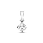 9ct White Gold Diamond Pendant 0.1CT