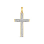 Pendent Diemwnt Aur Melyn 9ct 0.21CT