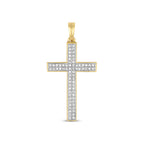 Pendent Diemwnt Aur Melyn 9ct 0.21CT