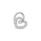 Pendant Diemwnt Aur Gwyn 9ct 0.07CT