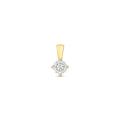 Pendant Diemwnt Aur Melyn 9ct 0.08CT