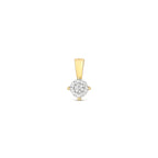 Pendant Diemwnt Aur Melyn 9ct 0.08CT