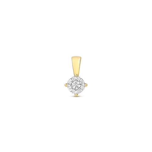 Pendant Diemwnt Aur Melyn 9ct 0.08CT