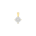 Pendent Diemwnt Aur Melyn 9ct 0.25CT