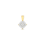 Pendent Diemwnt Aur Melyn 9ct 0.25CT