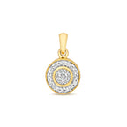 9ct Yellow Gold Diamond Pendant 0.1CT