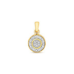 9ct Yellow Gold Diamond Pendant 0.1CT