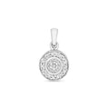 9ct White Gold Diamond Pendant 0.1CT