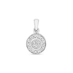 9ct White Gold Diamond Pendant 0.1CT