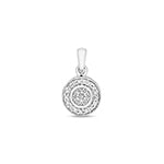 9ct White Gold Diamond Pendant 0.1CT