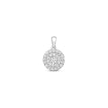Tlws Diemwnt Aur Gwyn 9ct 0.24CT