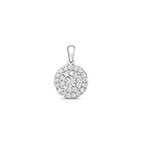 Tlws Diemwnt Aur Gwyn 9ct 0.24CT