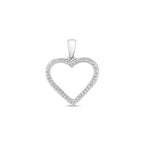 Tlws Diemwnt Aur Gwyn 9ct 0.09CT
