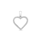 Tlws Diemwnt Aur Gwyn 9ct 0.09CT