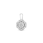 9ct White Gold Diamond Pendant 0.33CT