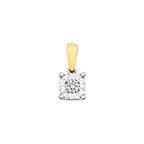 9ct Yellow Gold Diamond Pendant 0.06CT