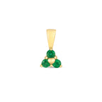 Tlws Emrallt Aur Melyn 9ct 0.13CT