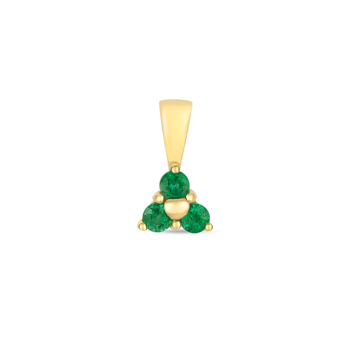 Tlws Emrallt Aur Melyn 9ct 0.13CT