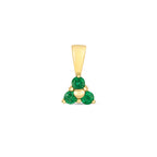 Tlws Emrallt Aur Melyn 9ct 0.13CT