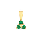 Tlws Emrallt Aur Melyn 9ct 0.13CT