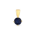 Pendant Saffir Aur Melyn 9ct 0.6CT
